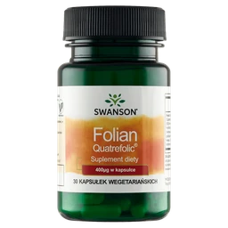 Swanson Folian Quatrefolic 400mcg, suplement diety 