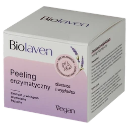 Biolaven organic Peeling enzymatyczny do twarzy Olej z pestek winogron & Olejek lawendowy 