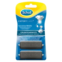 Scholl Velvet Smooth, gruboziarniste głowice obrotowe z kryształkami diamentów 