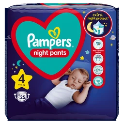 Pampers Night Pants 4 (9-15 kg), pieluchomajtki jednorazowe na noc 