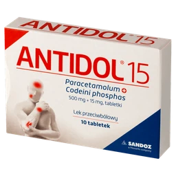 Antidol 15 500 mg+15 mg tabletki 