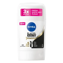 Nivea Invisible Black & White, antyperspirant w sztyfcie Silky Smooth 