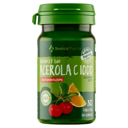 XeniVIT bio Acerola C 1000 z bioflawonoidami tabletki do ssania 