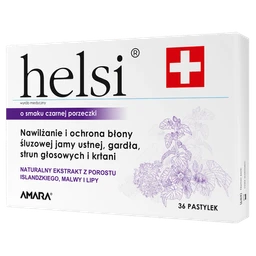 Helsi pastylki nawilżające, smak porzeczkowy 