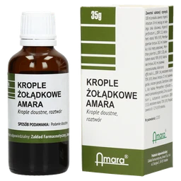 Krople żołądkowe Amara - krople doustne, roztwór 