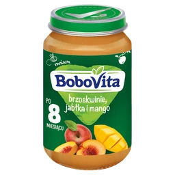 BoboVita, deserek brzoskwinie, jabłko i mango, 8m+ 