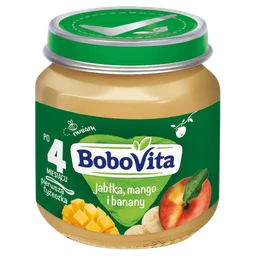 BoboVita, deserek jabłka, mango i banany, 5m+ 