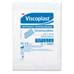 Viscoplast Kompresy gazowe jałowe 10 cm x 10 cm 