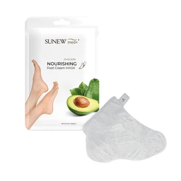 Sunew Med+, odżywcza maska do stóp ze skarpetkami, avocado 