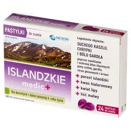 Islandzkie medic +, pastylki do ssania 