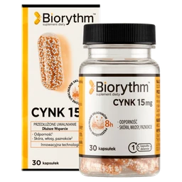 Biorythm Cynk 15 mg 15 mg kapsułki 