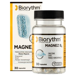 Biorythm Magnez B6 63 mg+10 mg kapsułki 