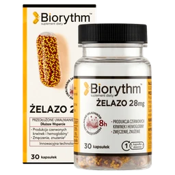 Biorythm Żelazo 28 mg 28 mg+40 mg kapsułki 