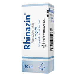 Rhinazin 1 mg/ml krople do nosa, roztwór 