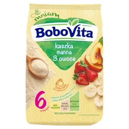 BoboVita, kaszka manna, o smaku owocowym, 6m+ 