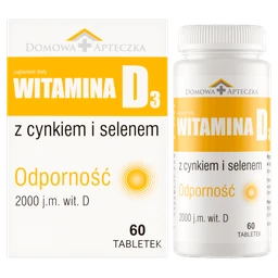 Domowa Apteczka Witamina D3 z cynkiem i selenem 15 mg+100 µg+50 µg tabletki 