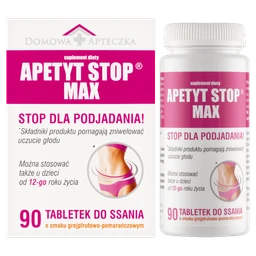 Apetyt Stop Max tabletki do ssania o smaku grejpfrutowo-pomarańczowym 