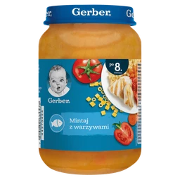 Gerber Obiadek Smakowita rybka z warzywami po 8 miesiącu 