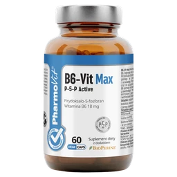 B6-Vit Max P-5-P Active Clean Label 15 mg+2,85 mg kapsułki 