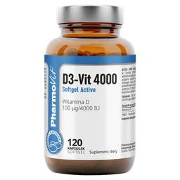 D3-Vit 4000 Softgel Active Clean Label 100 µg kapsułki 