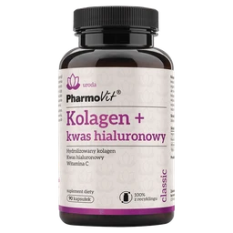 Pharmovit Classic Kolagen + kwas hialuronowy, suplement diety 