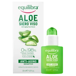 Equilibra Aloe, aloesowe przeciwstarzeniowe serum do twarzy z kwasem hialuronowym 