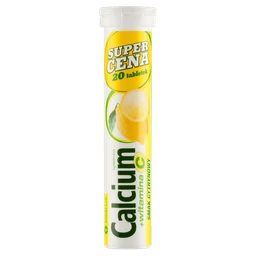 Calcium 300 mg + witamina C 300 mg+60 mg tabletki musujące o smaku cytrynowym 