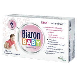 Biaron Baby 6m+ 600 j.m. kapsułki twist-off 