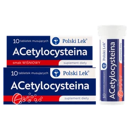 ACetylocysteina 600 mg tabletki musujące o smaku wiśniowym 