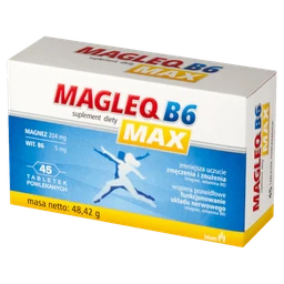 Magleq B6 Max 102 mg+2,5 mg tabletki 