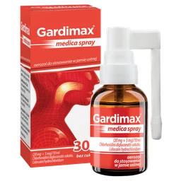 Gardimax Medica Spray (20 mg + 5 mg)/10 ml aerozol do stosowania w jamie ustnej 