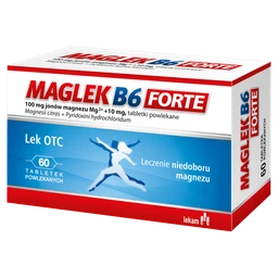 Maglek B6 Forte 100 mg Mg2+ + 10 mg tabletki powlekane 