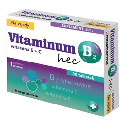 Vitaminum B2 hec na zajady 60 mg+10 mg+1,6 mg tabletki 