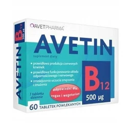 Avetin B12 500 µg tabletki 