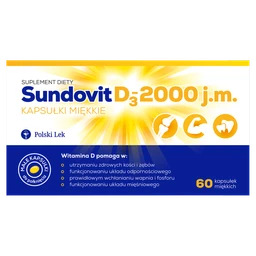 Sundovit D3 2000 j.m. 50 µg kapsułki 