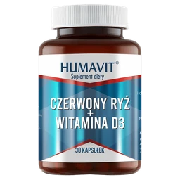 Humavit Czerwony ryż + witamina D3 2,9 mg+20 µg kapsułki 