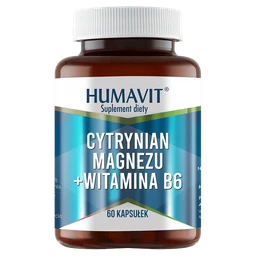 Humavit Cytrynian Magnezu Witamina B6 100 mg+1,05 mg kapsułki 