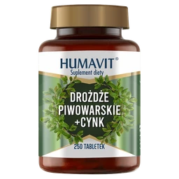 Humavit Drożdże piwowarskie + Cynk tabletki 