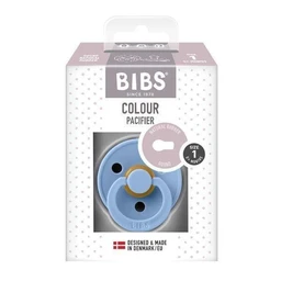 BIBS, smoczek uspokajający, kauczukowy, Sky blue, 0+ m, rozmiar S 