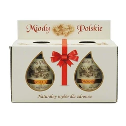 Miód nektarowo-spadziowy + miód wielokwiatowy, duopak 