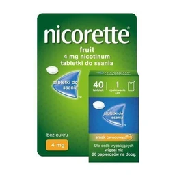 Nicorette Fruit 4 mg tabletki do ssania 