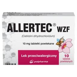 Allertec WZF 10 mg tabletki powlekane 