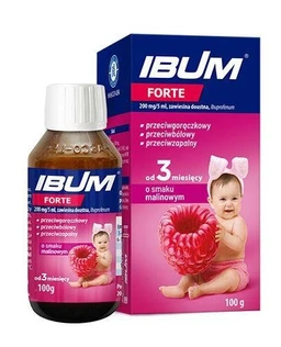 Ibum Forte o smaku malinowym 200 mg/5 ml zawiesina doustna 