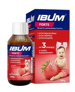 Ibum Forte o smaku truskawkowym 200 mg/5 ml zawiesina doustna 