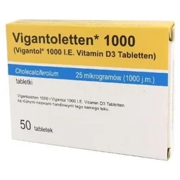 Vigantoletten 1000 25 µg (1000 j.m.) tabletki 