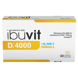 Ibuvit D3 4000 + K2 MK-7 Omega 3 kapsułki 