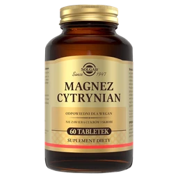 Solgar Magnez Cytrynian 200 mg tabletki 