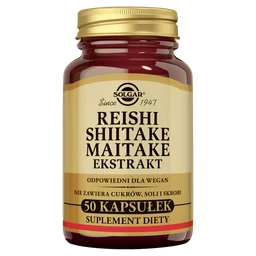 Solgar Reishi Shiitake Maitake Ekstrakt kapsułki 