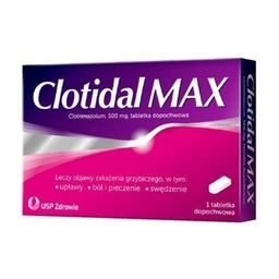 Clotidal MAX 500 mg tabletka dopochwowa 