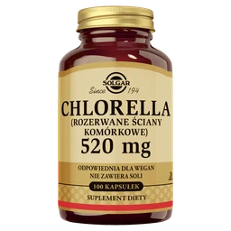 Solgar Chlorella 520 mg kapsułki 